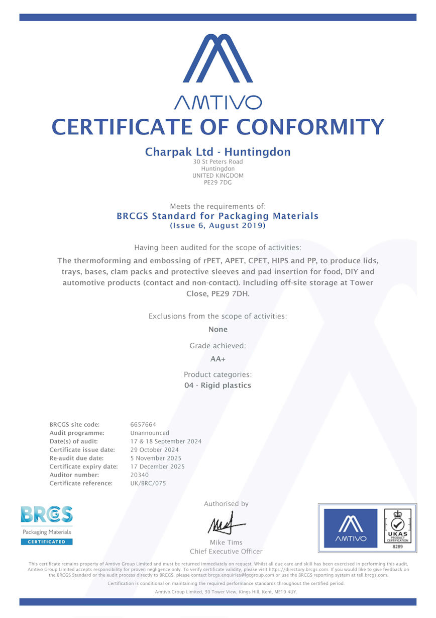 BRC Accreditation